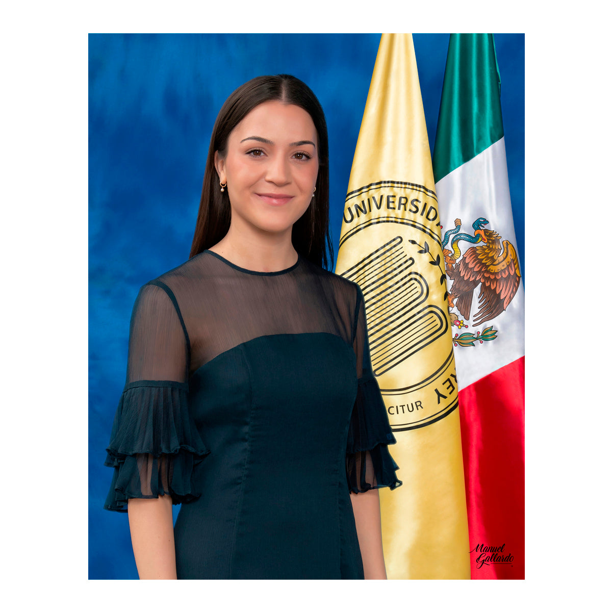 Cita para foto 6x8" con banderas - impresión