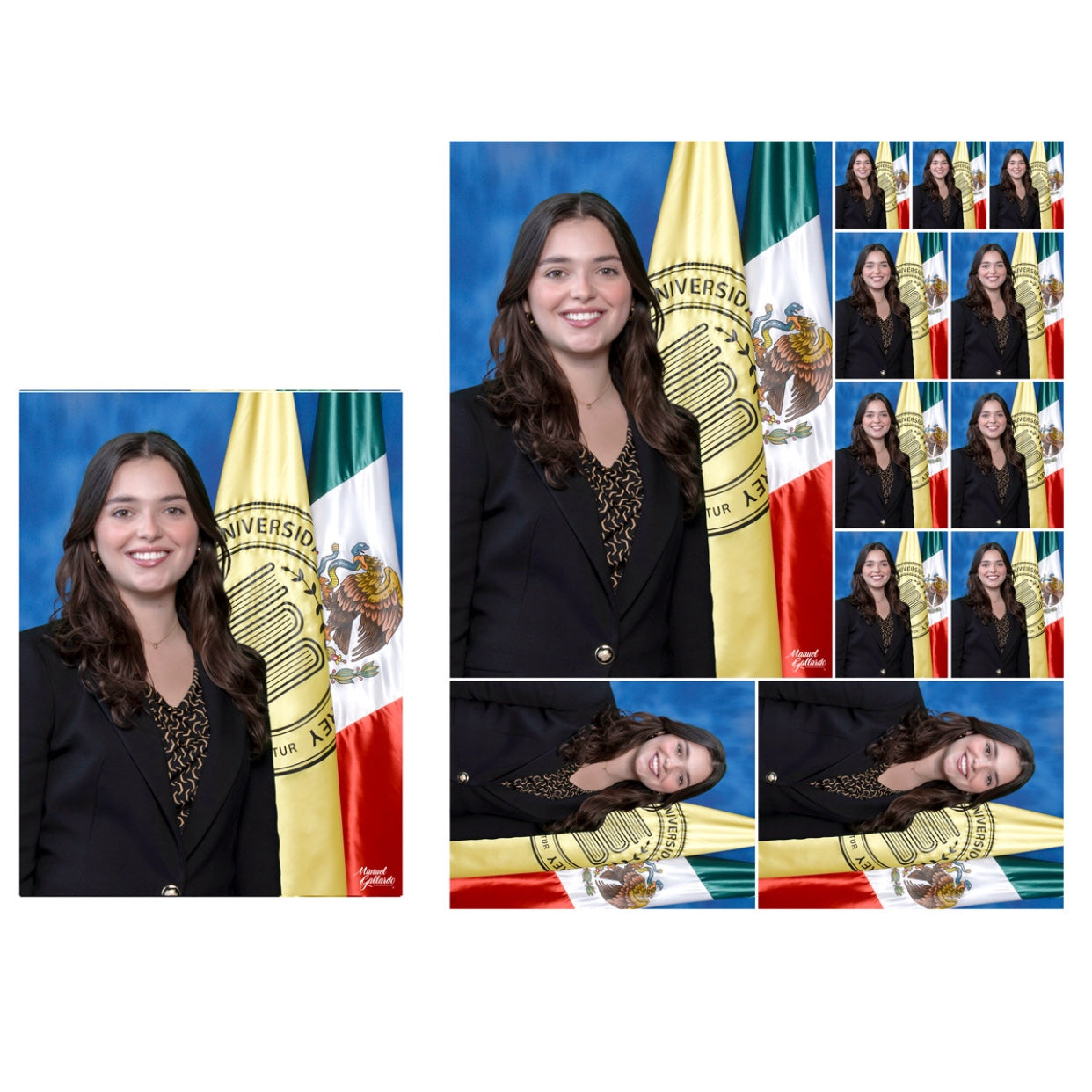 Foto de banderas 6x8’’ + planilla 8x10’’